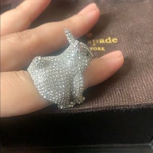 Authentic Kate spade lucky bunny ring